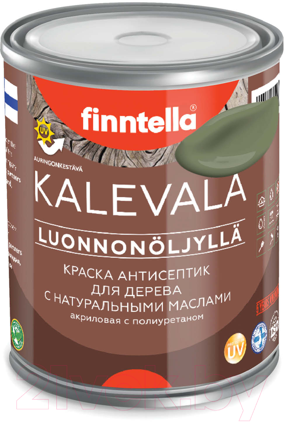 Краска Finntella Kalevala Матовая Oliivi / F-13-1-1-FL021