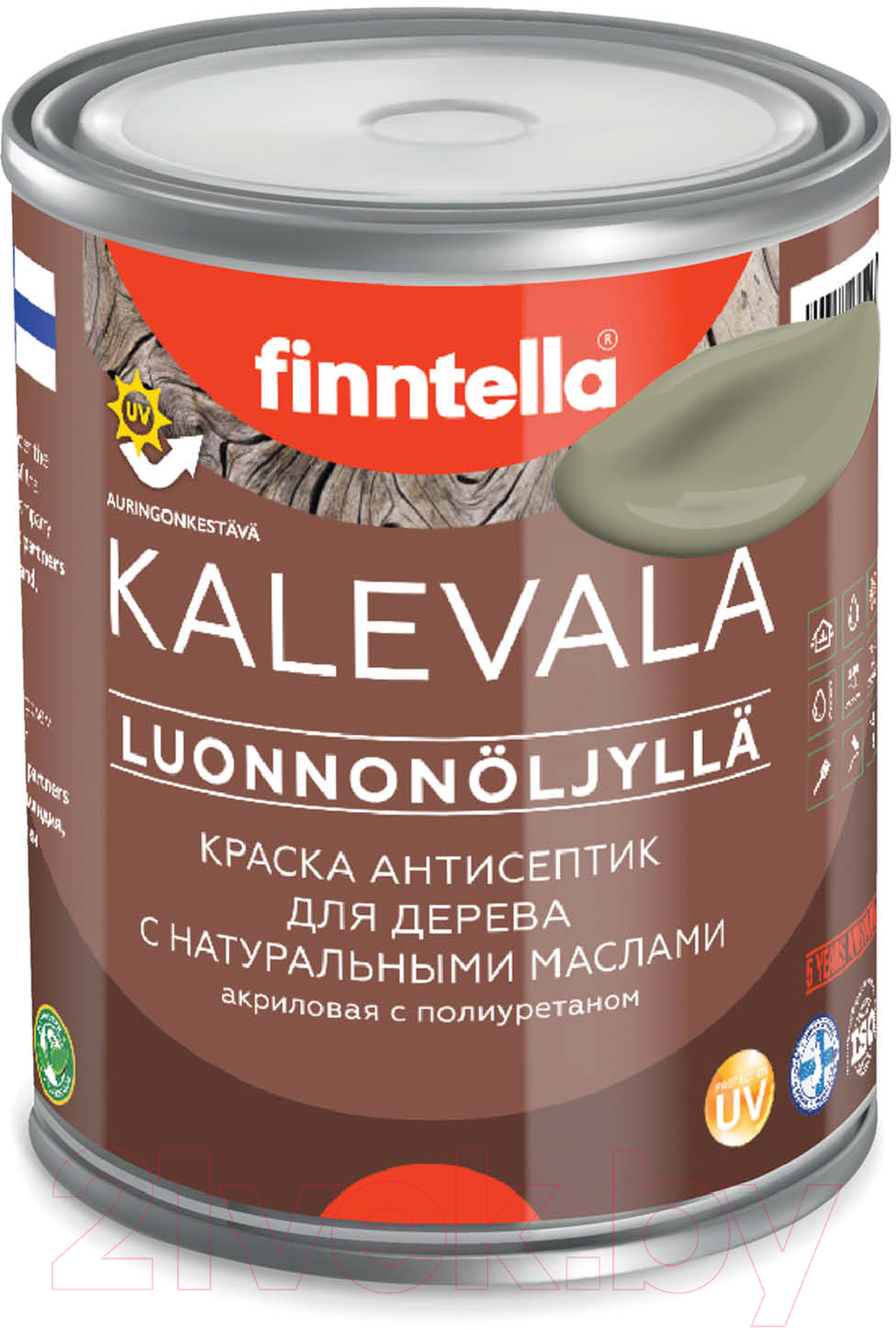 Краска Finntella Kalevala Матовая Khaki / F-13-1-1-FL022