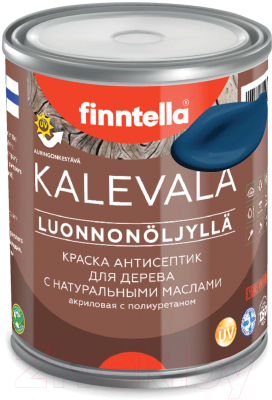 Краска Finntella Kalevala Матовая Sininen Kuu / F-13-1-1-FL003 (900мл, лазурно-синий)