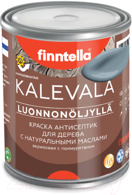 Краска Finntella Kalevala Матовая Harmaa / F-13-1-1-FL005 (900мл, серо-голубой)