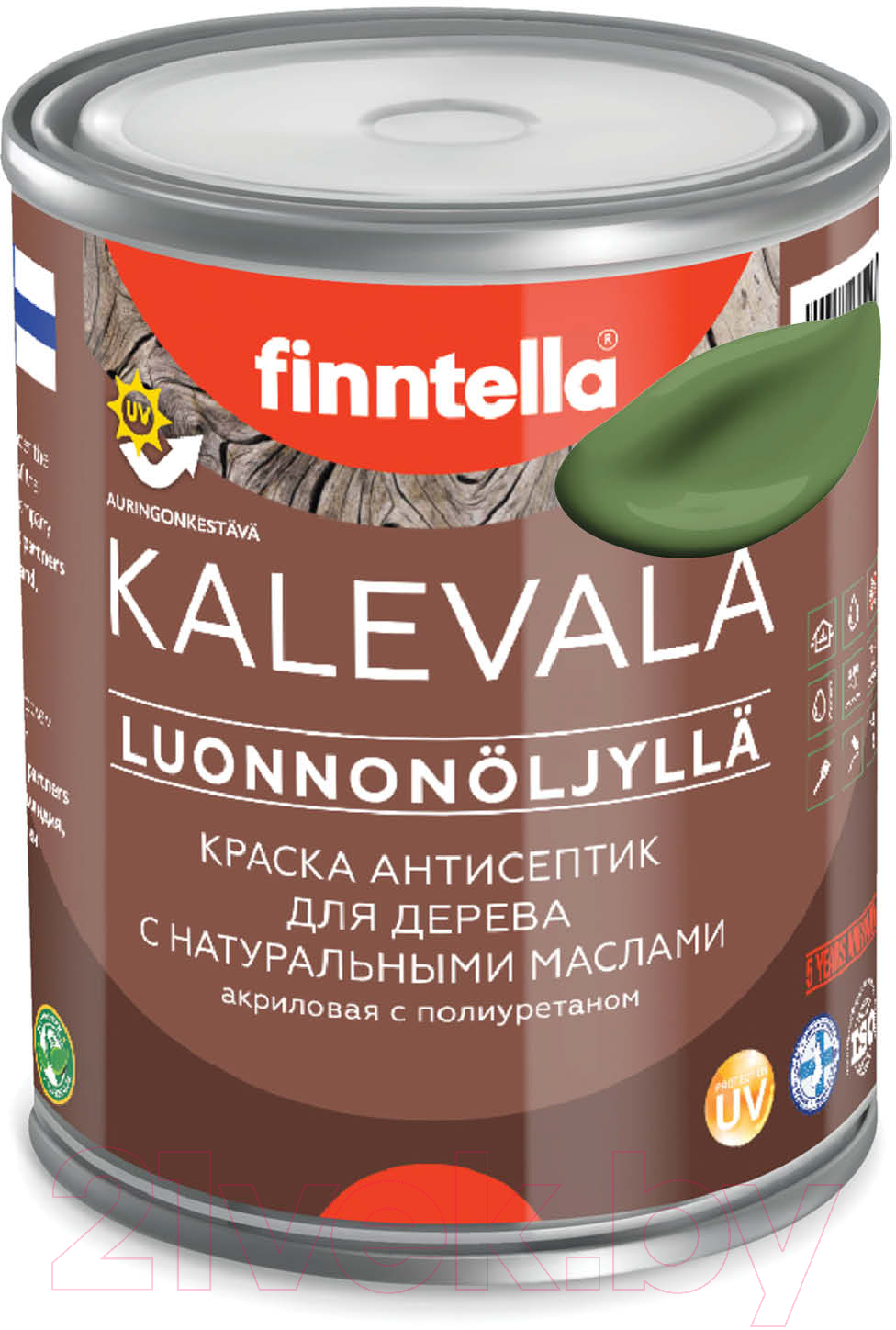 Краска Finntella Kalevala Матовая Vihrea / F-13-1-1-FL025