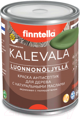 Краска Finntella Kalevala Матовая Vihrea / F-13-1-1-FL025 (900мл, зеленый)