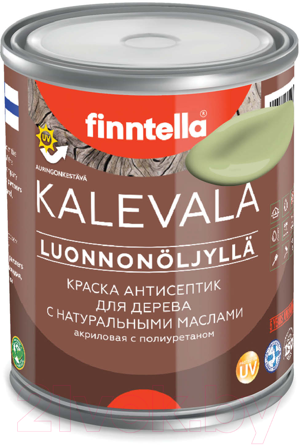 Краска Finntella Kalevala Матовая Vihrea Tee / F-13-1-1-FL033