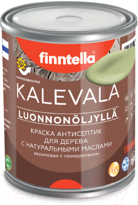 Краска Finntella Kalevala Матовая Vihrea Tee / F-13-1-1-FL033 (900мл, пастельно-зеленый)