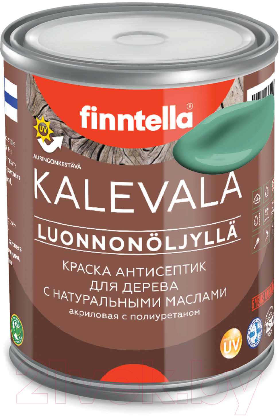 Краска Finntella Kalevala Матовая Jade / F-13-1-1-FL036