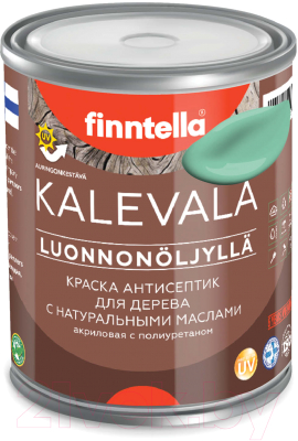 Краска Finntella Kalevala Матовая Viilea / F-13-1-1-FL037 (900мл, светло-бирюзовый)