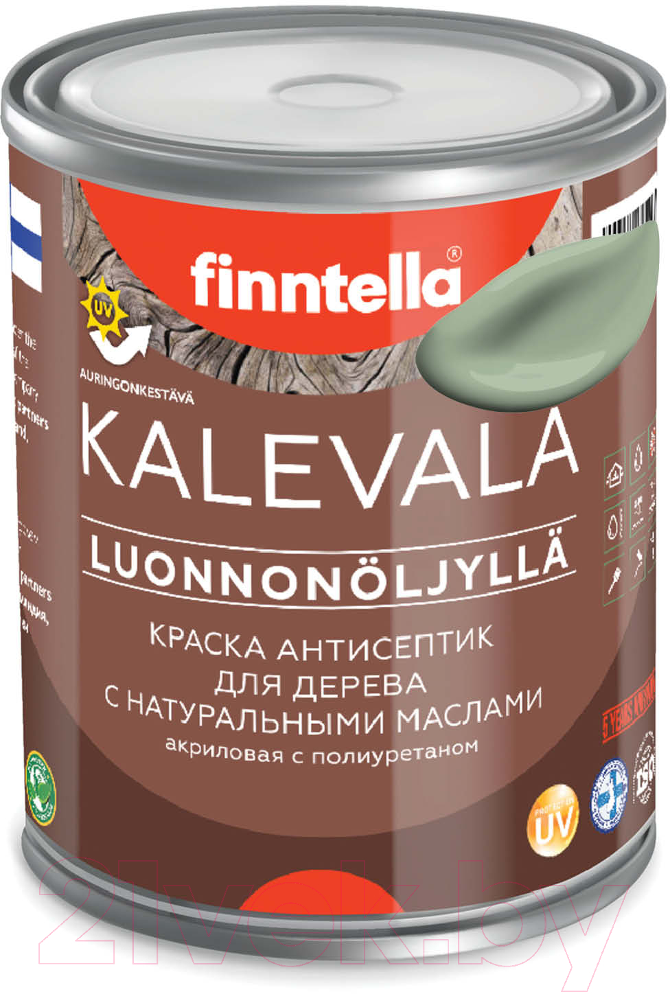 Краска Finntella Kalevala Матовая Pastellivihrea / F-13-1-1-FL042