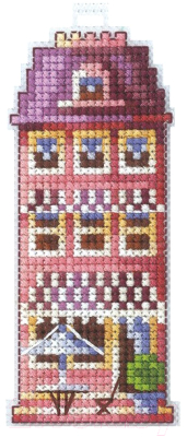 Набор для вышивания Сделай своими руками Домики. Розовый домик / Д-17С