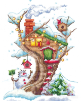 Набор для вышивания Сделай своими руками Дома на деревьях. Снежный / Д-23С - 