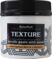 Текстурная паста KolerPark Texture с песком (150мл, белый) - 