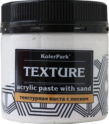 Текстурная паста KolerPark Texture с песком (150мл, белый)