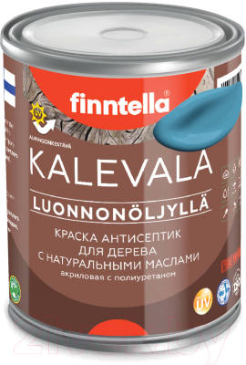 Краска Finntella Kalevala Матовая Aihio / F-13-1-1-FL015 (900мл, голубой)