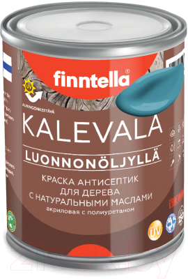 Краска Finntella Kalevala Матовая Opaali / F-13-1-1-FL016 (900мл, голубой)