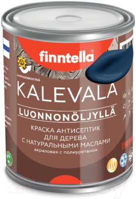 Краска Finntella Kalevala Матовая Keskiyo / F-13-1-1-FL002 (900мл, темно-синий)