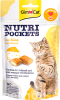 Лакомство для кошек GimCat Nutri Pockets c сыром и таурином / 927725 (60г) - 