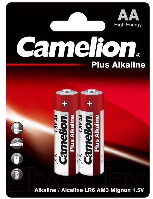 Комплект батареек Camelion Plus Alkaline LR6/2BL (2шт)
