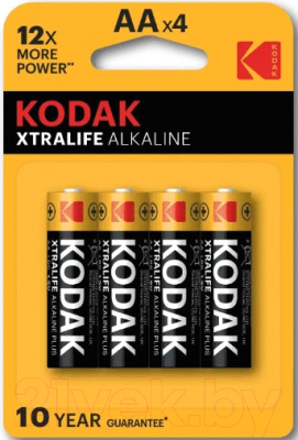 Комплект батареек Kodak XTRALIFE Alkaline LR6/4BL