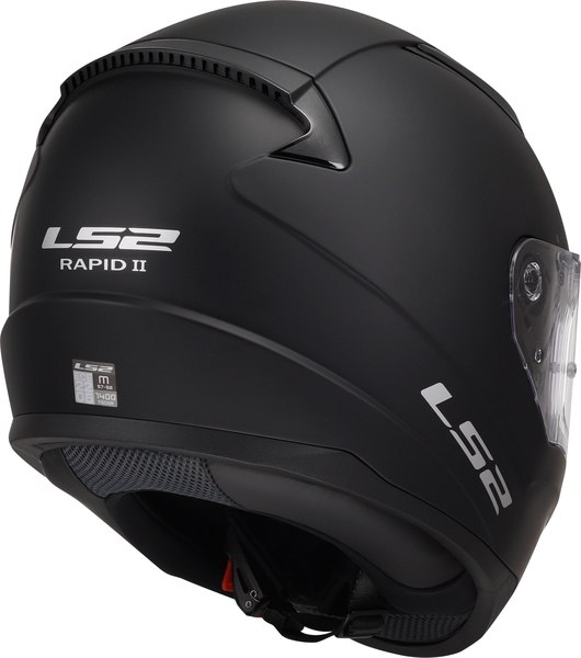 Мотошлем LS2 FF353 Rapid Solid (2XL, черный матовый)