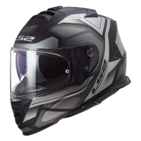 Мотошлем LS2 FF800 Storm Faster (L, черно-серый матовый) - 