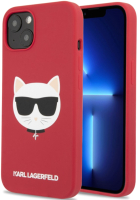 

Чехол-накладка Karl Lagerfeld, Liqid Silicone Choupette Head для iPhone 13 / KLHCP13MSLCHRE