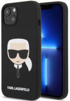 

Чехол-накладка Karl Lagerfeld, Liquid Silicone Case Karl`s Head для iPhone 13 / KLHCP13MSLKHBK
