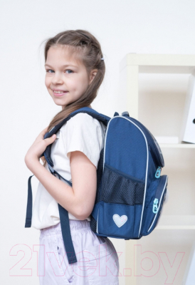 Изображение товара Школьный рюкзак Grizzly RAm-284-1 (синий)