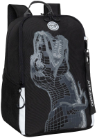 Школьный рюкзак Grizzly RB-251-1 (черный/серый) - 