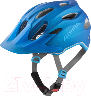 Защитный шлем Alpina Sports Carapax Jr. Flash True-Blue Matt / A9697-83 (р-р 51-56)