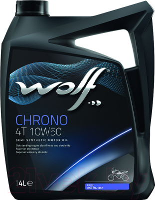 Моторное масло WOLF Chrono 4T 10W50 / 29184/4 (4л)