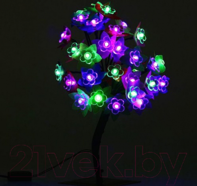 Светодиодное дерево Luazon Орхидея 1077248 (0.3м)