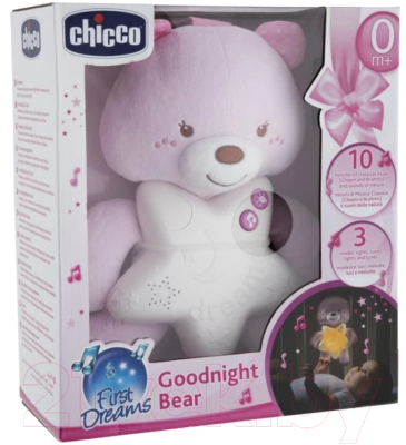 Подвеска на кроватку Chicco Медвежонок / 91561 (розовый)