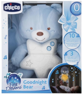 Подвеска на кроватку Chicco Медвежонок / 91562 (голубой)