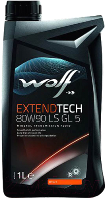 Трансмиссионное масло WOLF ExtendTech 80W90 LS GL 5 / 2408/1 (1л)