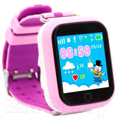 Умные часы детские Smart Baby Watch Q10 (розовый)