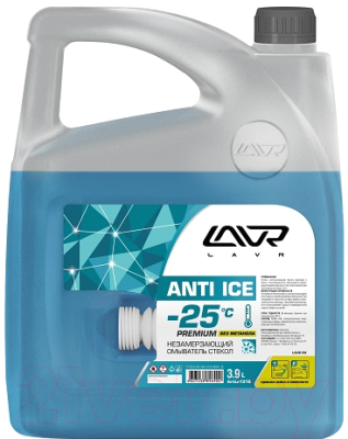 Жидкость стеклоомывающая Lavr Anti-ice Premium -25С / Ln1315 (3.9л)