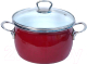 Кастрюля Сантэкс 1-2430211 (бордовый) - 