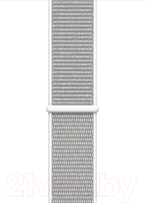 Умные часы Apple Watch Series 4 40mm / MU652 (алюминий серебристый/нейлон белая ракушка)