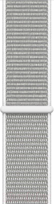Умные часы Apple Watch Series 4 44mm / MU6C2 (алюминий серебристый/нейлон белая ракушка)