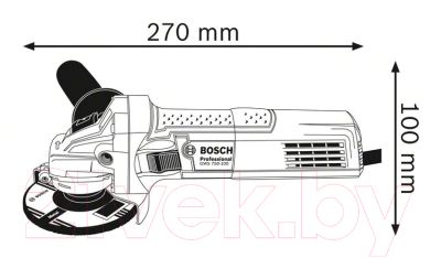 Профессиональная угловая шлифмашина Bosch GWS 750-125 Professional (0.601.394.00D)