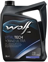 Моторное масло WOLF VitalTech 10W40 Ultra / 1227/5 (5л) - 