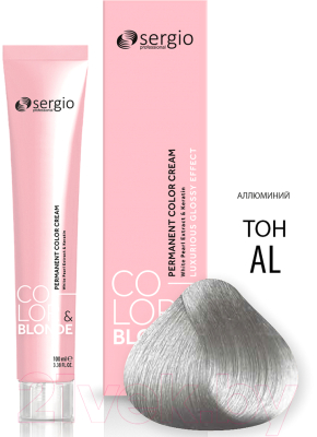 Крем-краска для волос Sergio Professional Color&Blonde Pastel&Metallic (алюминий)