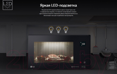 Изображение товара Микроволновая печь LG MH63M38GISW