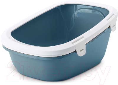 Туалет-лоток Savic Simba 20540WBS (белый/голубой)