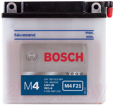 Мотоаккумулятор Bosch M4F YB7L-B 507012004 / 0092M4F210 (7 А/ч)