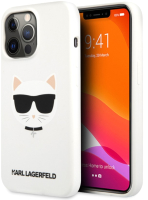 

Чехол-накладка Karl Lagerfeld, Choupette Head для iPhone 13 Pro / KLHCP13LSLCHWH