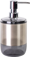Дозатор для жидкого мыла Primanova Lima XL M-SA06-25 (прозрачный/черный) - 