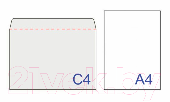 Набор конвертов почтовых Ряжская печатная фабрика С4 / ш/к-71205