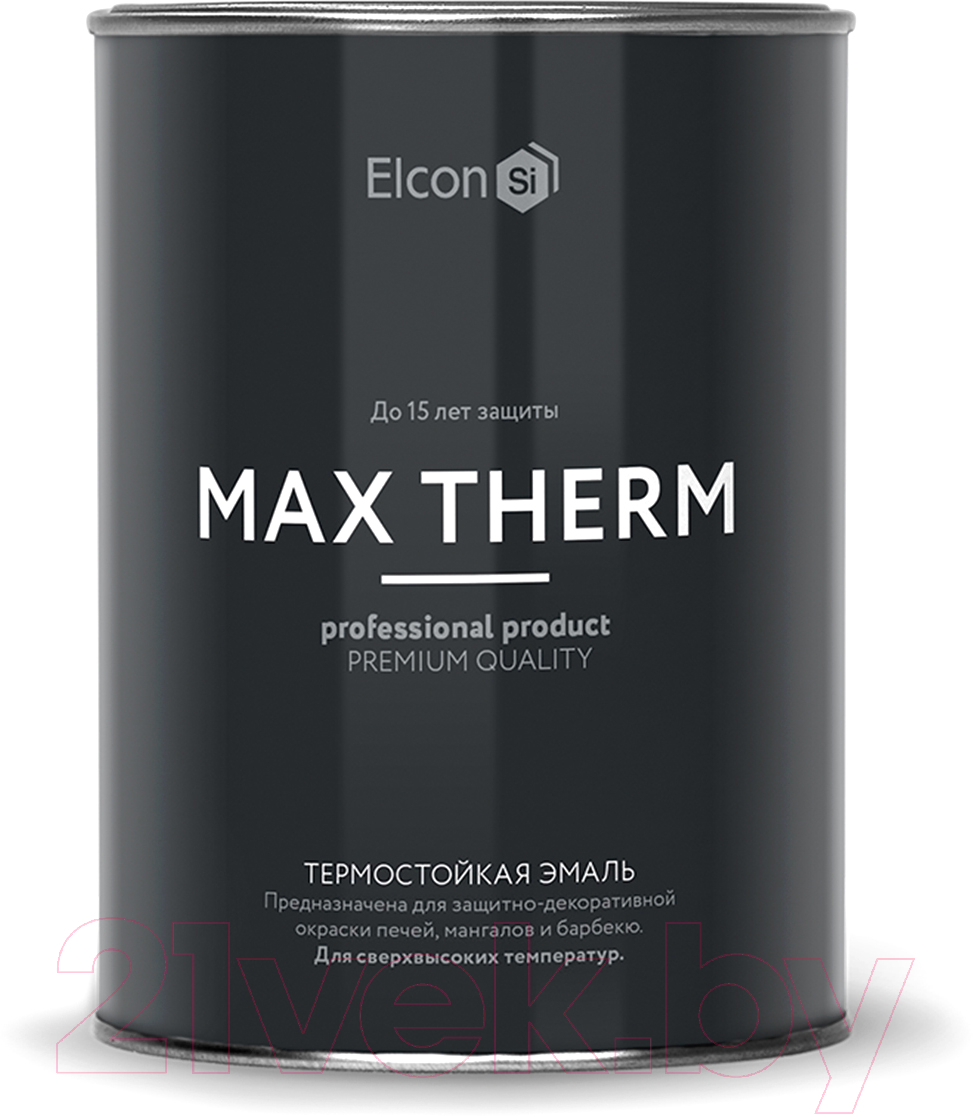 Эмаль Elcon Термостойкая до 700C (800г, темный шоколад) — фото 1