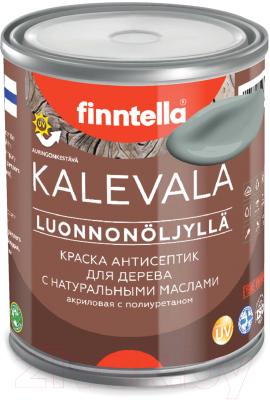 Краска Finntella Kalevala Матовая Sammal / F-13-1-1-FL052 (900мл, серо-зеленый)