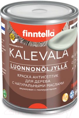Краска Finntella Kalevala Матовая Pinnattu / F-13-1-1-FL055 (900мл, светло-серо-зеленый)